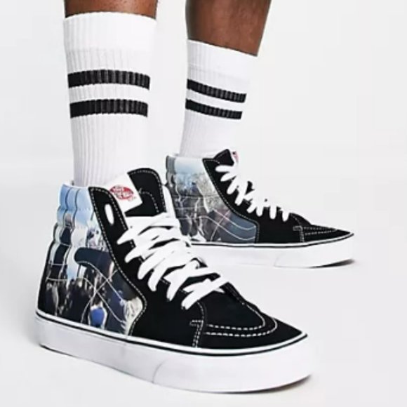 Vans Men's MOCA Frances Stark Sk8-Hi Sneaker In Black Size 12 - Picture 2 of 13